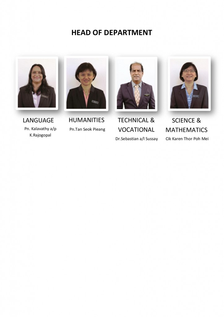 Head of Department | MGS Penang